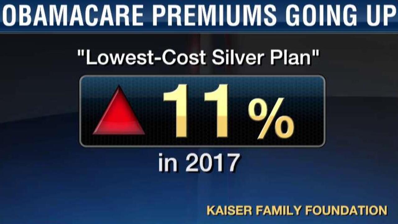 Obamacare health-care premiums going up