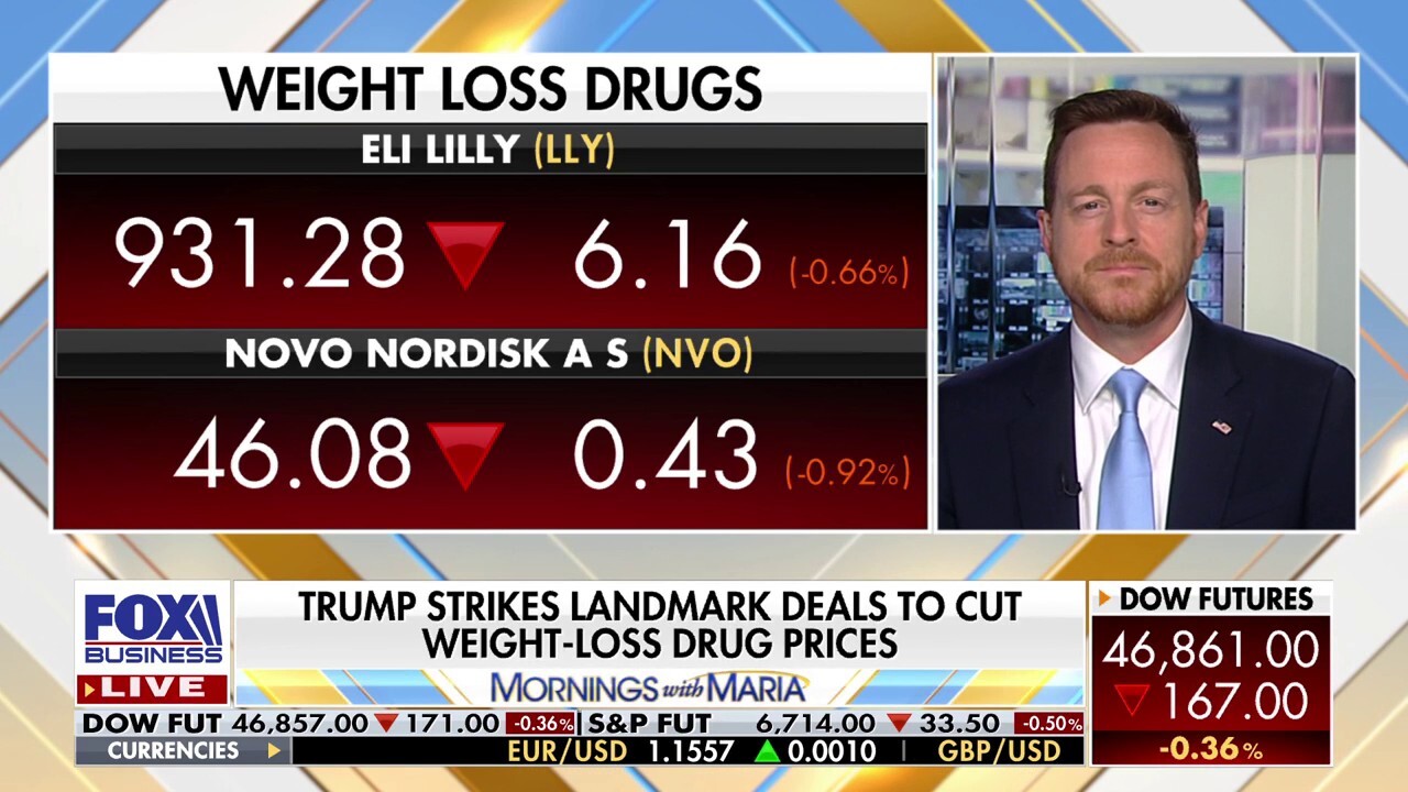 Deputy CMS Administrator and Medicare Director Chris Klomp discusses President Donald Trump striking a landmark deal to cut weight-loss drug prices and the administration's handling of pharmaceutical companies.