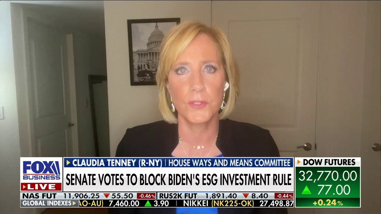 Rep. Claudia Tenney, R-N.Y., discusses the crisis at the northern border, the Senate blocking Biden's ESG investment rule and the GOP pressuring the Biden administration to sanction Iran.