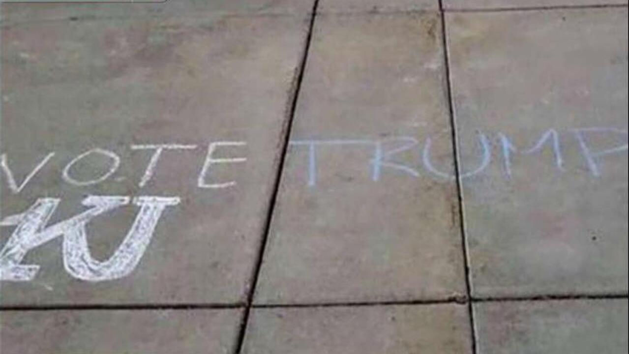KU students want safe spaces from pro-Trump chalk talk