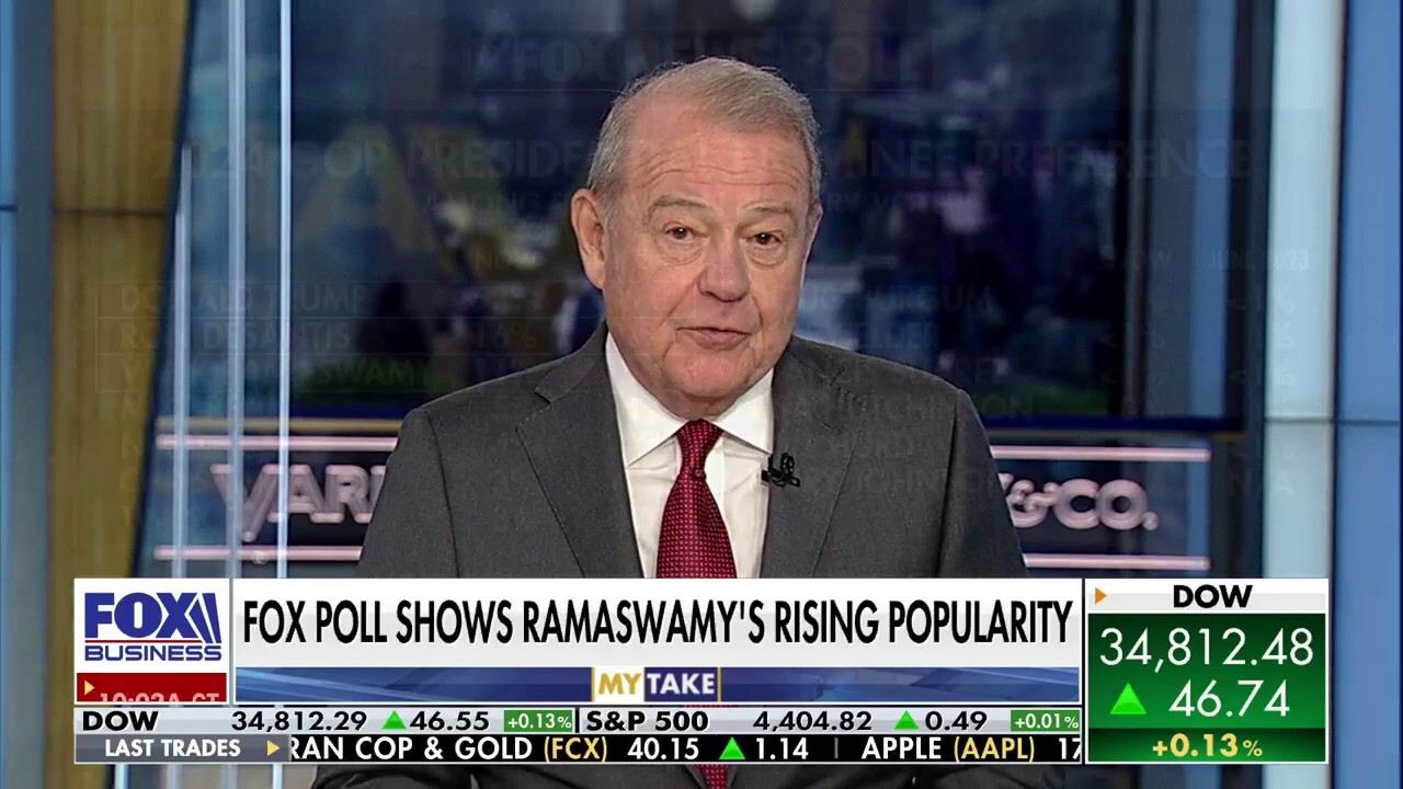 Varney & Co. host Stuart Varney discusses the rise of Vivek Ramaswamy and whether 2024 GOP hopeful could wind up as Trump's vice president.