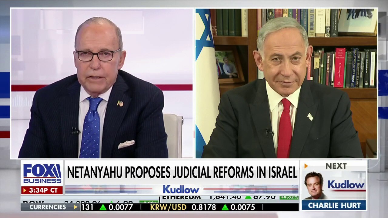 Prime Minister of Israel Benjamin Netanyahu weighs in on reforming Israel's judiciary system on ''Kudlow.'