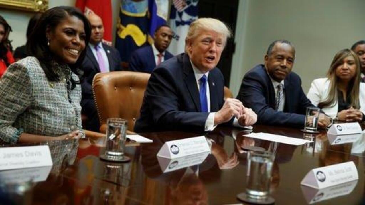 Who was missing from Trump's meeting with black leaders? 