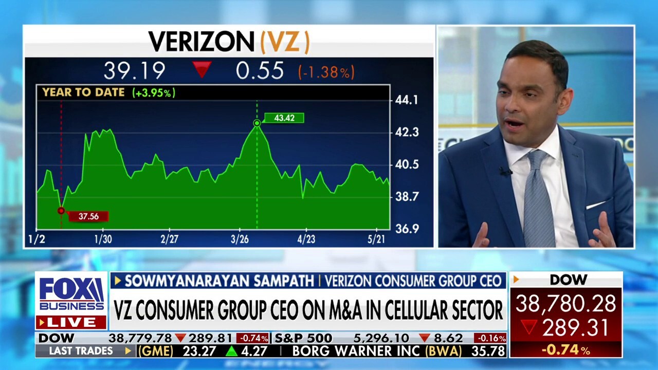 Verizon Consumer Group CEO Sowmyanarayan Sampath says he feels very good about where the company is on 'The Claman Countdown.'