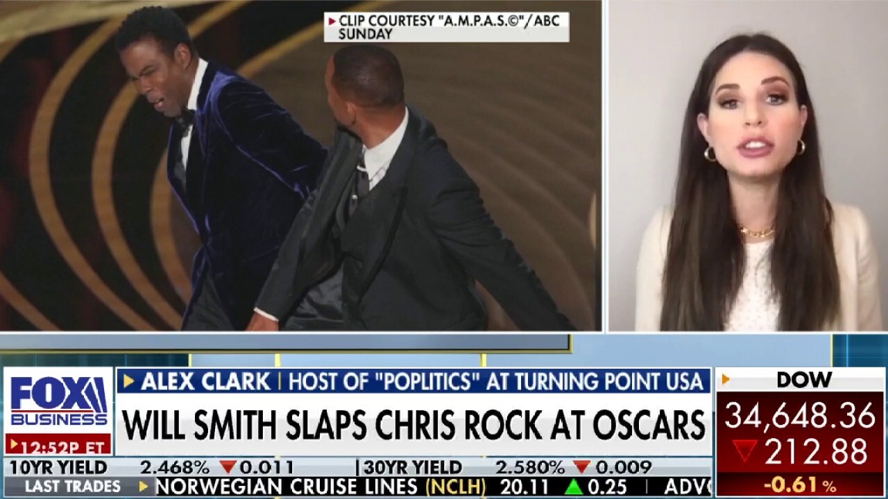 Achilles PR founder Doug Eldridge and Turning Point USA's POPlitics host Alex Clark discuss the possibility of Will Smith losing his Oscar win after slapping Chris Rock due to the Academy Awards’ code of conduct.
