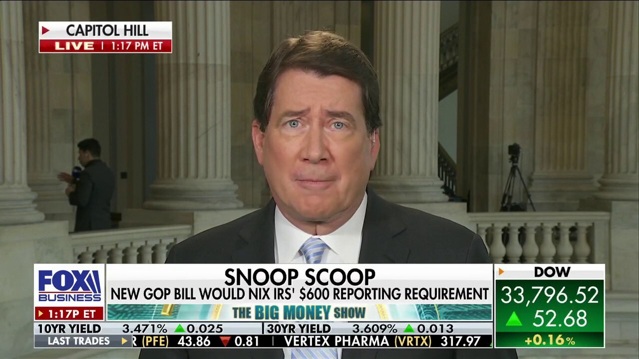 Sen. Bill Hagerty, R-Tenn., discusses the new GOP bill that would ban the IRS' $600 reporting requirement and reacts to claims that the GOP is targeting cuts to Social Security, Medicare, and Medicaid.