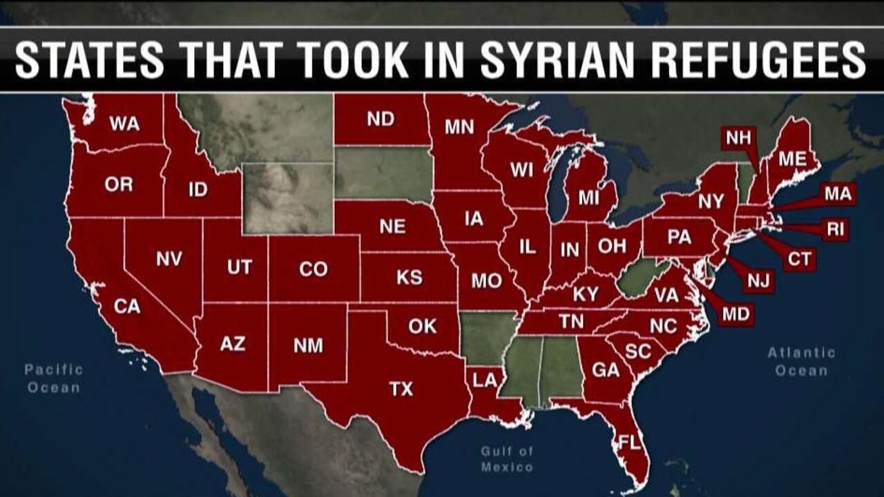 Which states took in Syrian refugees?