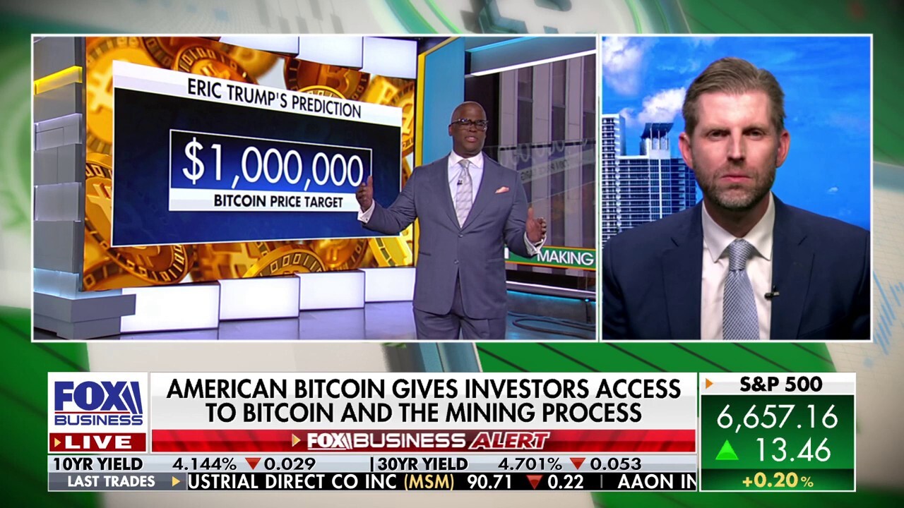 Eric Trump predicts bitcoin will skyrocket past $1 million
