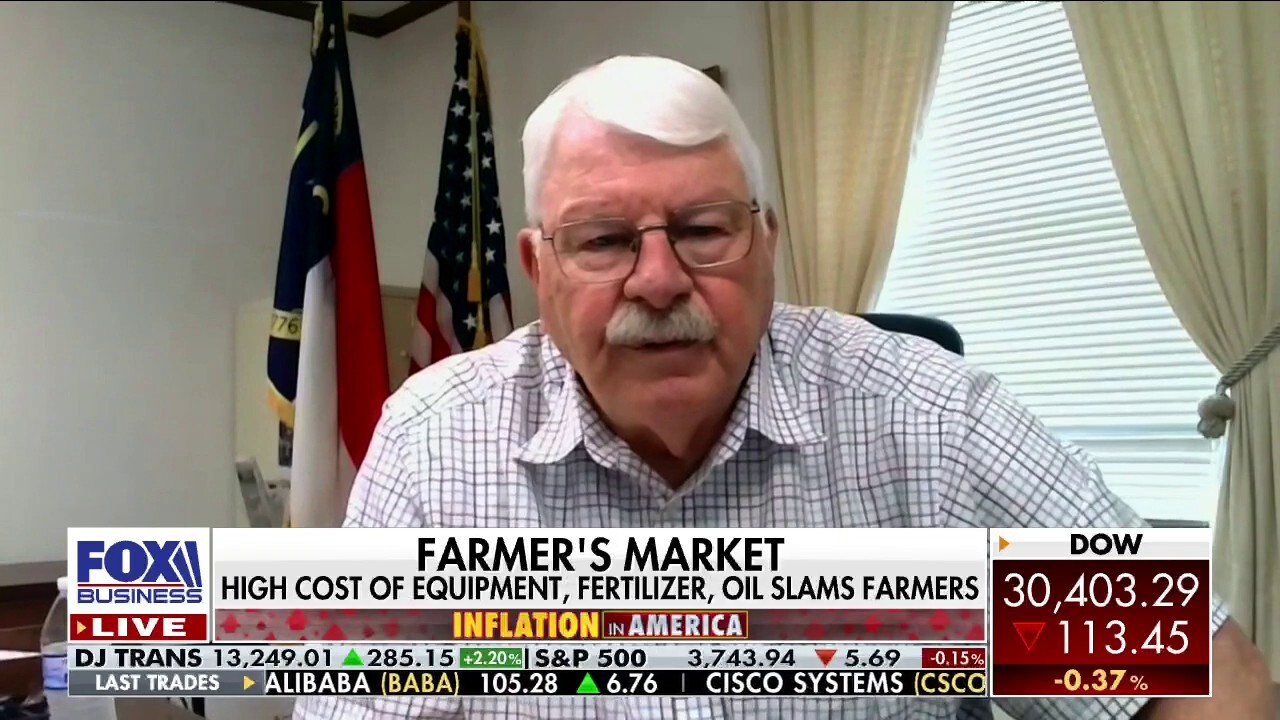 North Carolina Agriculture Commissioner Steve Troxler expresses concerns that 'people can't afford to eat' amid rising commodity prices.