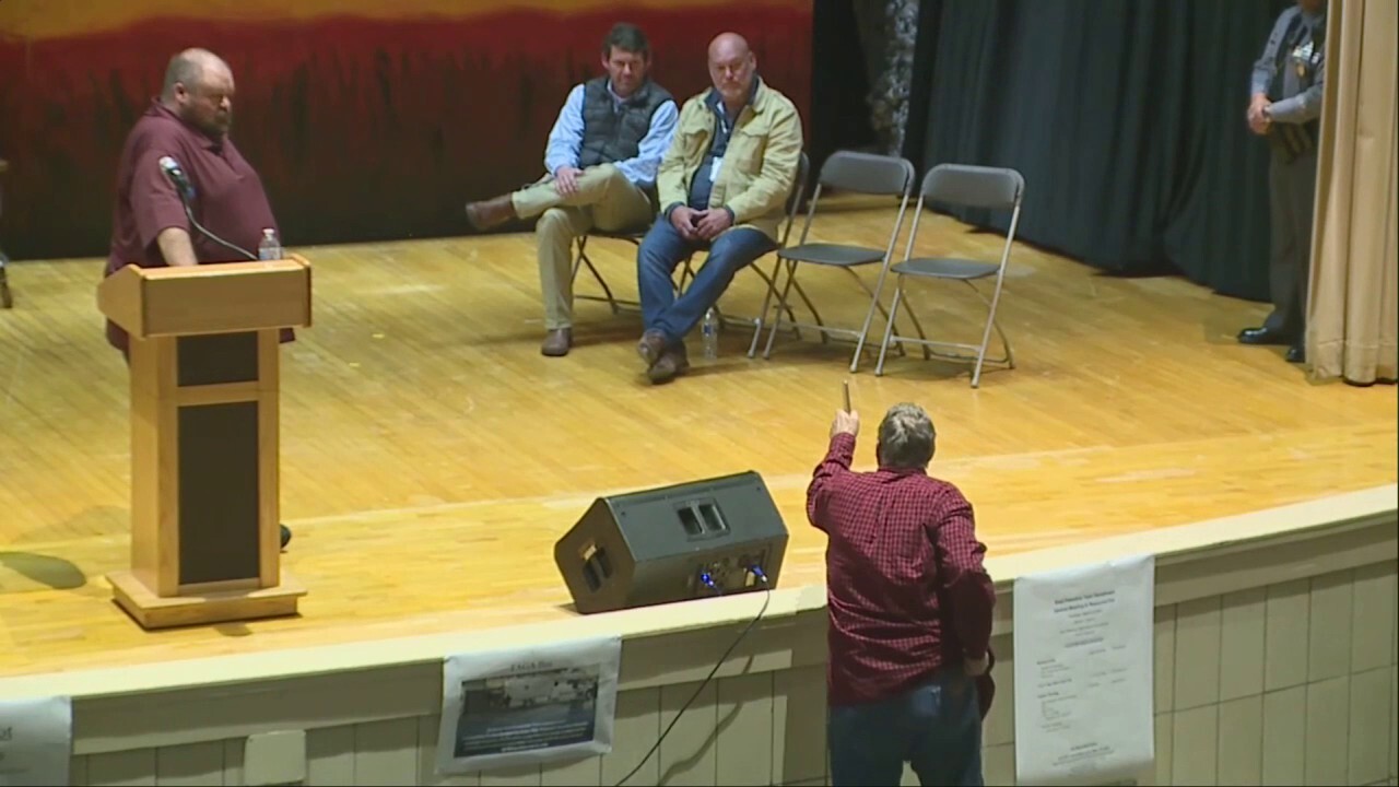 A Norfolk Southern official took heavy criticism on behalf of his company at an East Palestine, Ohio, town hall Thursday. (WEWS)