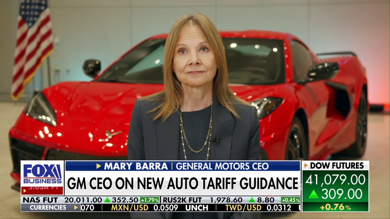 General Motors CEO Mary Barra discloses what she expects from the new auto tariffs and how the company will comply with the administration's guidance during a wide-ranging interview on 'Mornings with Maria.'