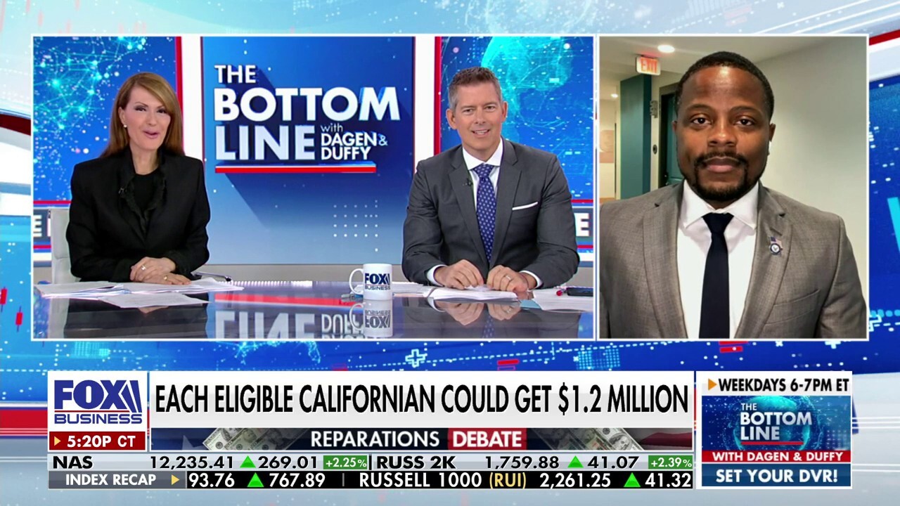 Navy veteran Joe Collins reacts to a California reparations panel preparing a final report to recommend 'down payments,' on 'The Bottom Line.'