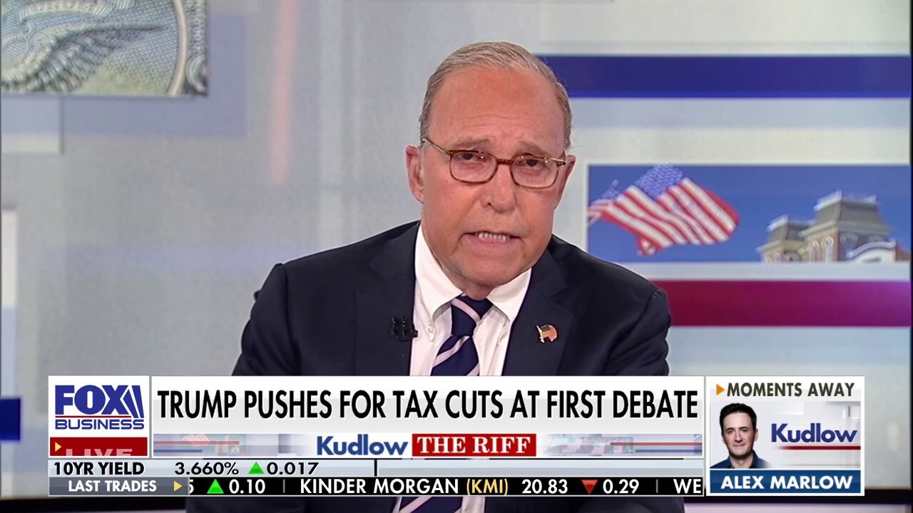 FOX Business host Larry Kudlow reflects on the ABC News Presidential Debate on 'Kudlow' (Credit: ABC News).