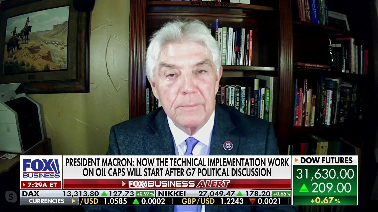 Rep. Roger Williams, R-Texas, weighs in after French President Emmanuel Macron was caught on camera at the G7 telling President Biden that the UAE and Saudi Arabia say they can barely increase oil production. 