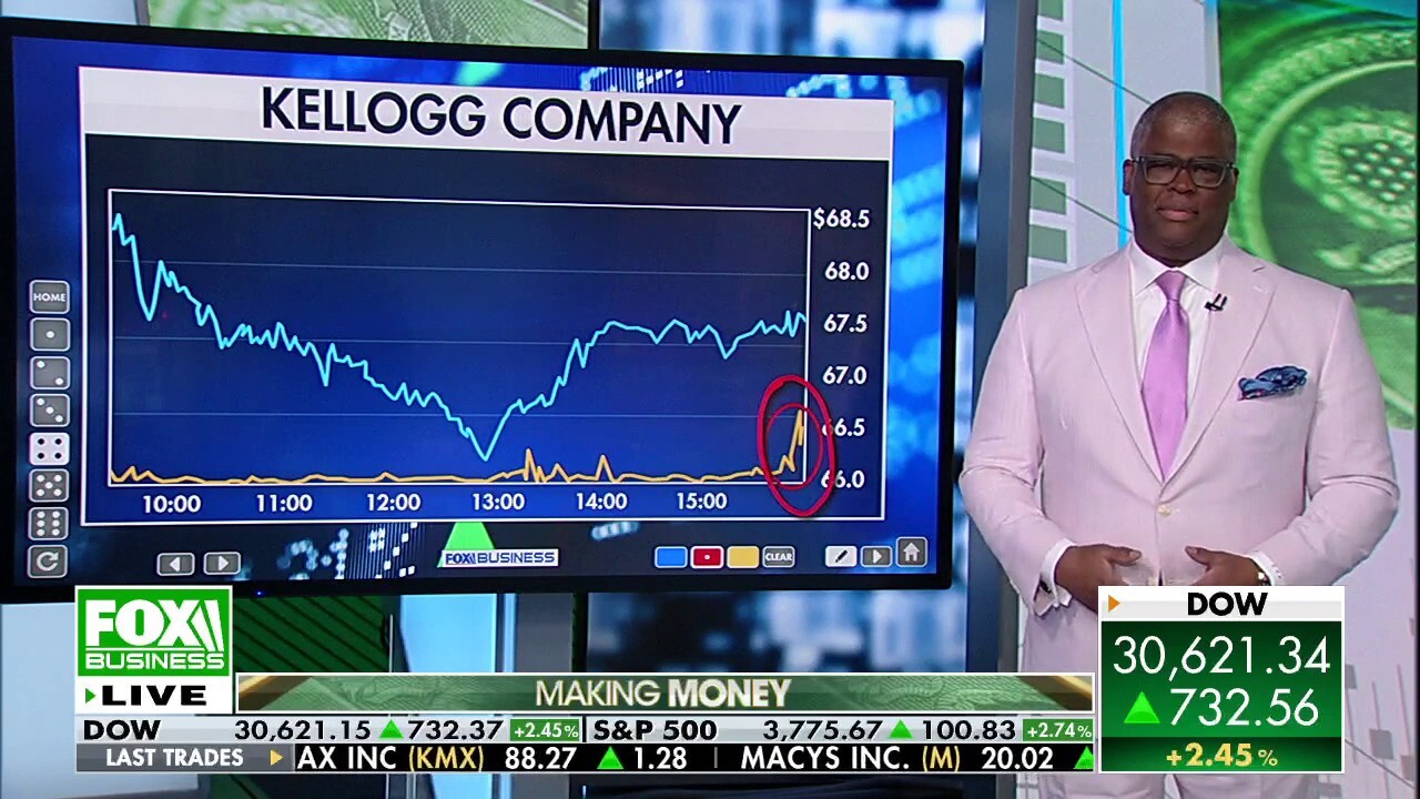 Charles Payne: Investors who bought Kellogg ahead of the weekend scored big