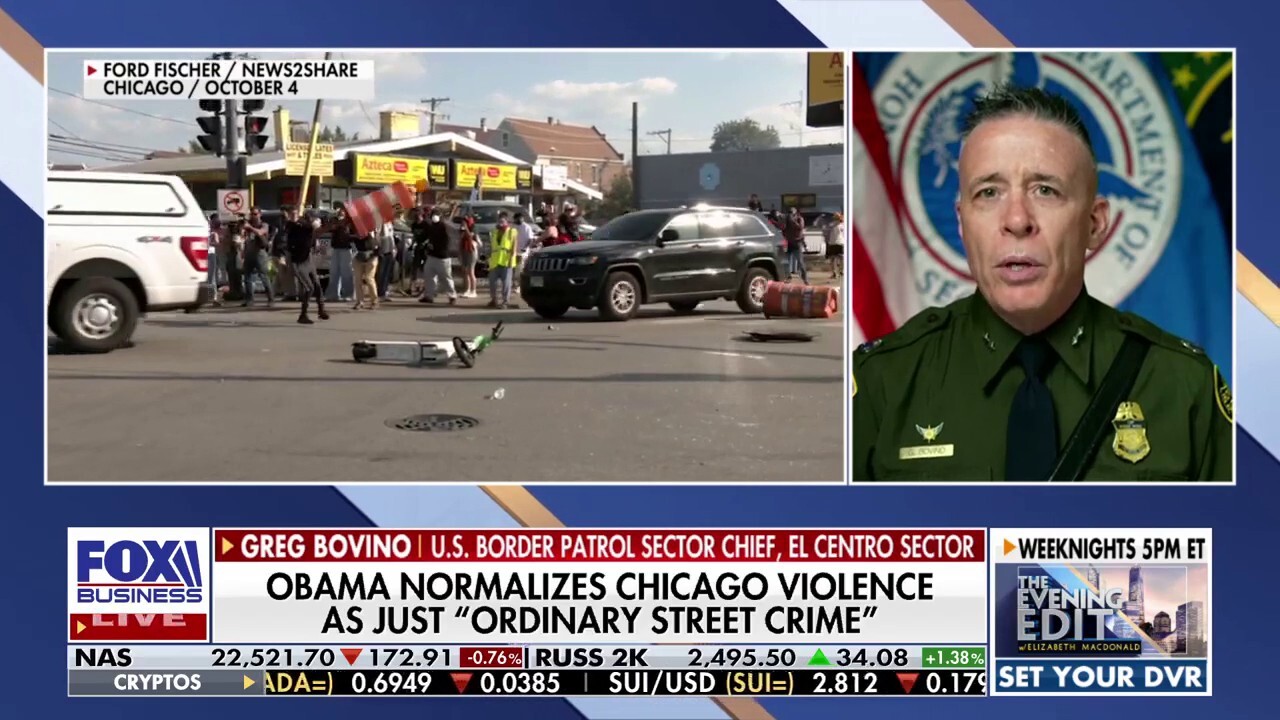 U.S. Border Patrol El Centro Sector Chief Greg Bovino argues that the presence of firearms at protests and the use of vehicles as weapons are not normal occurrences, contrary to President Barack Obamas remarks, on The Evening Edit.