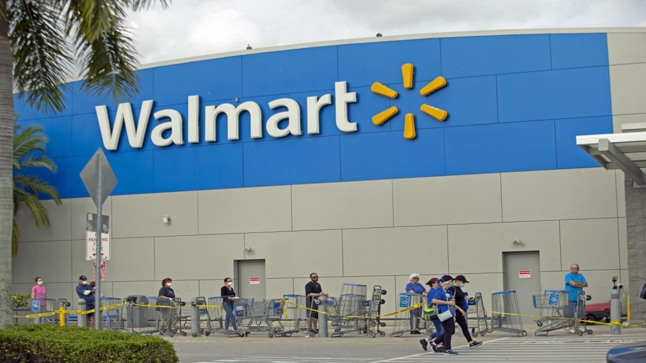 Walmart limits number of customers in store on coronavirus precaution Fox Business Video