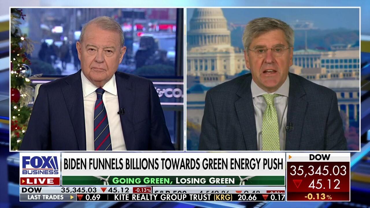 Economist Stephen Moore reacts to President Biden setting aside $400 billion for green energy investments.