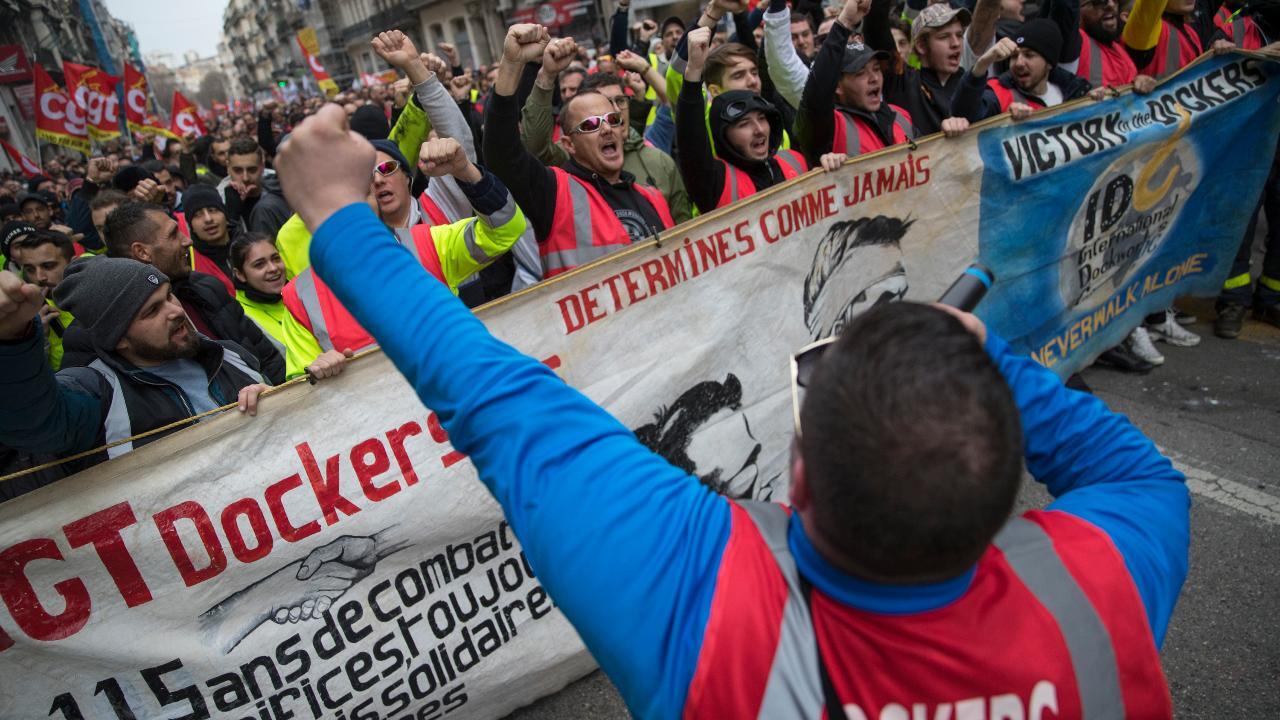 France's pension program boils over in protests: Report
