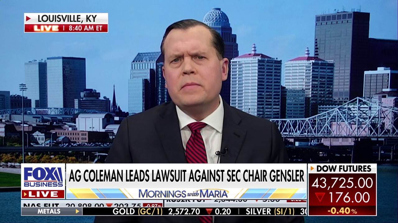 Kentucky Attorney General Russell Coleman discusses attorneys general suing the SEC over cryptocurrency regulations, the call for a crackdown on connected vehicles built in China as well as a lawsuit against TikTok.