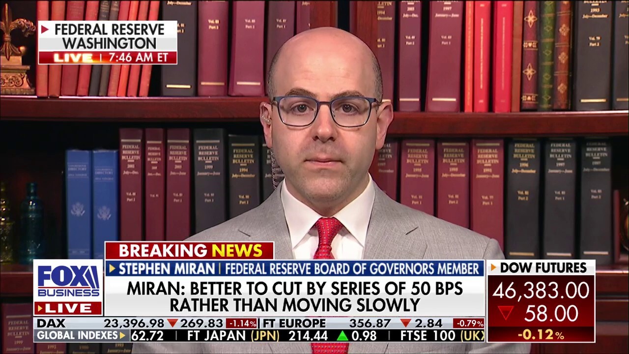 Fed's Stephen Miran: Monetary policy is 'quite restrictive'