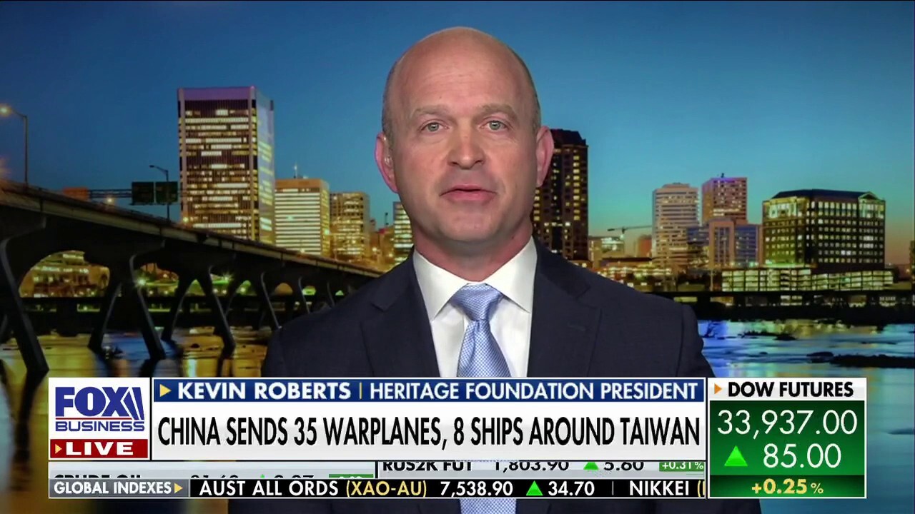 Heritage Foundation President Kevin Roberts discusses the U.S. policy that would thwart military and cyber security concerns coming from China.