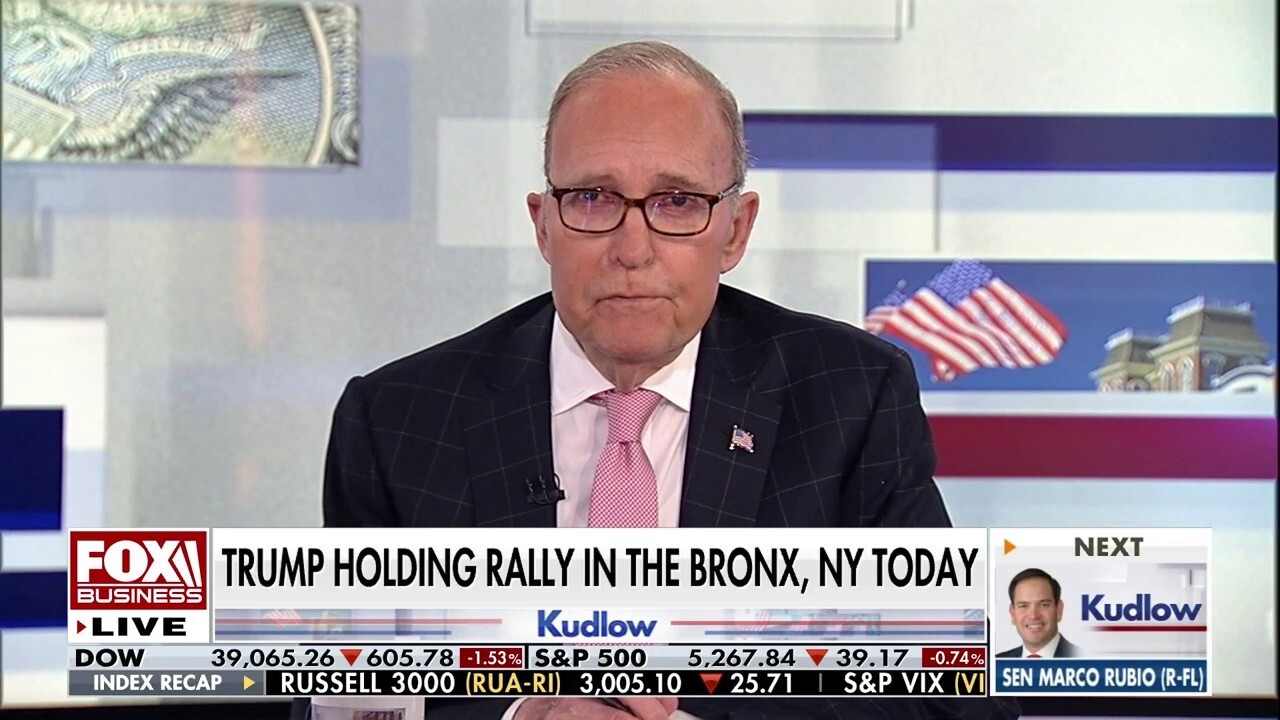 FOX Business host Larry Kudlow says former President Trump will blast President Biden over high inflation at his Bronx, N.Y., event on 'Kudlow.'