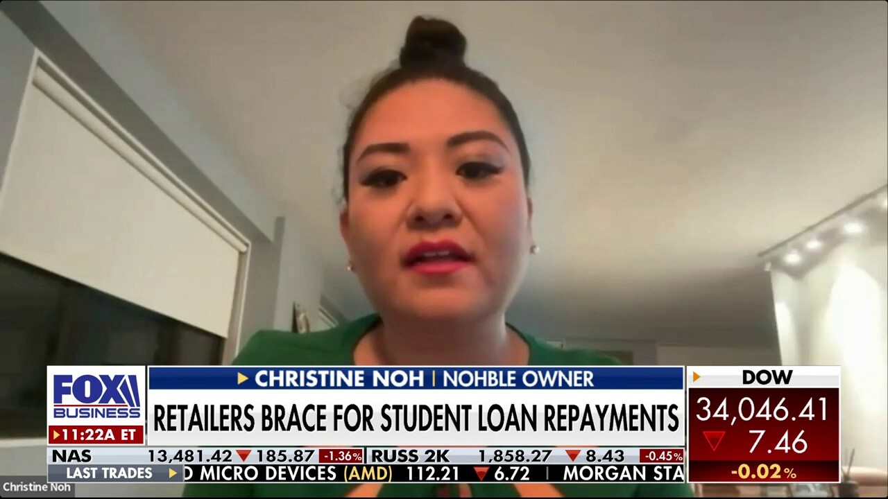 FOX Business' Lydia Hu explains how student loan borrowers could cause negative sales impacts on top retail brands.