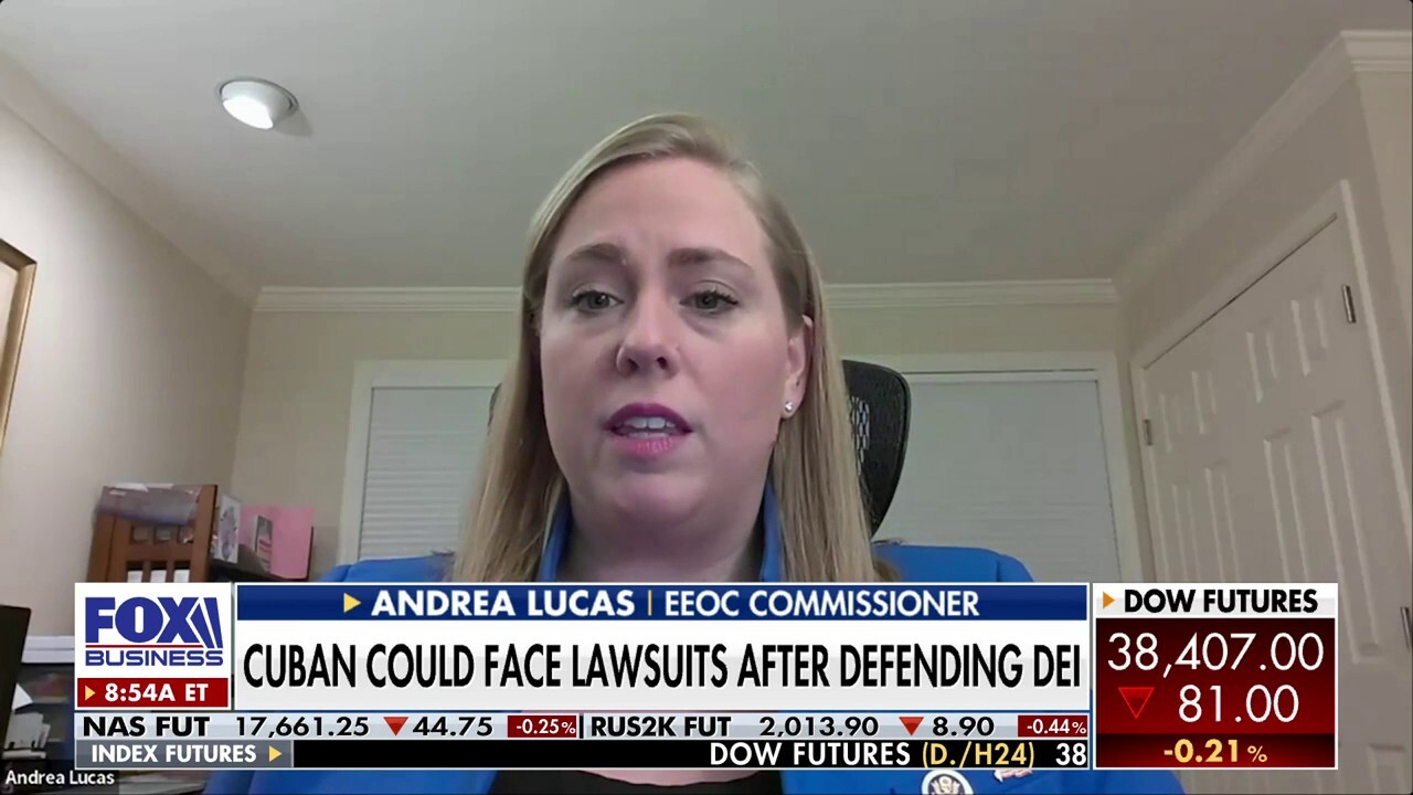 FOX Business Lydia Hu speaks with EEOC Commissioner Andrea Lucas on potential legal action against Mark Cuban for diversity, equity and inclusion hiring policy.