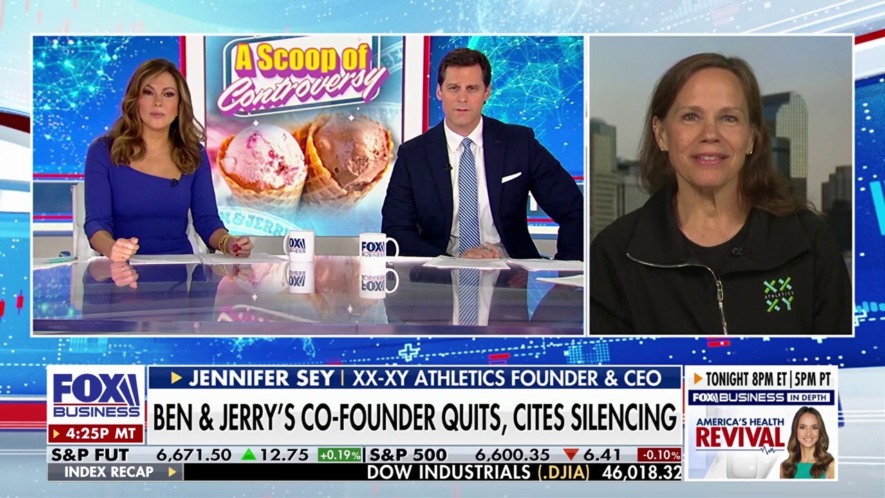 XX-XY Athletics founder and CEO Jennifer Sey weighs in on Ben & Jerry's co-founder Jerry Greenfield quitting the company and discusses whether companies should have agendas on 'The Bottom Line.'
