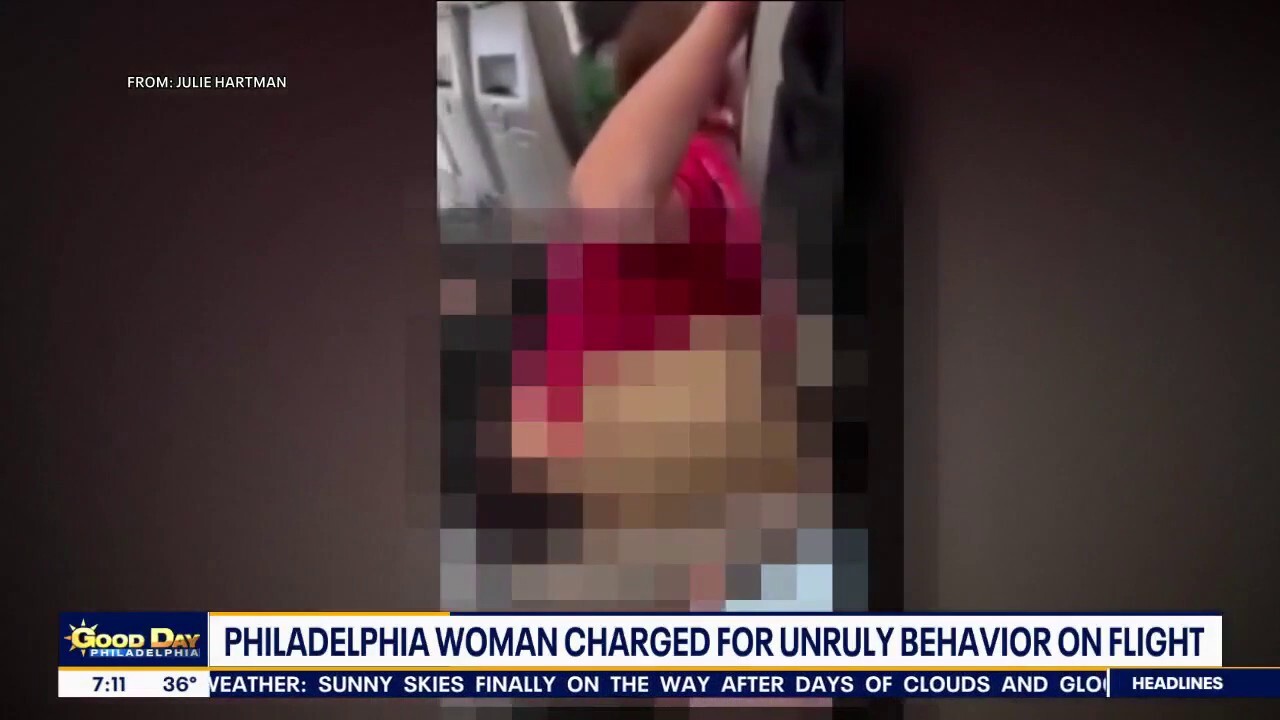 A Philadelphia woman is facing charges after she was caught on video exposing herself on a Frontier flight from Florida, FOX 29 Philadelphia reports. 