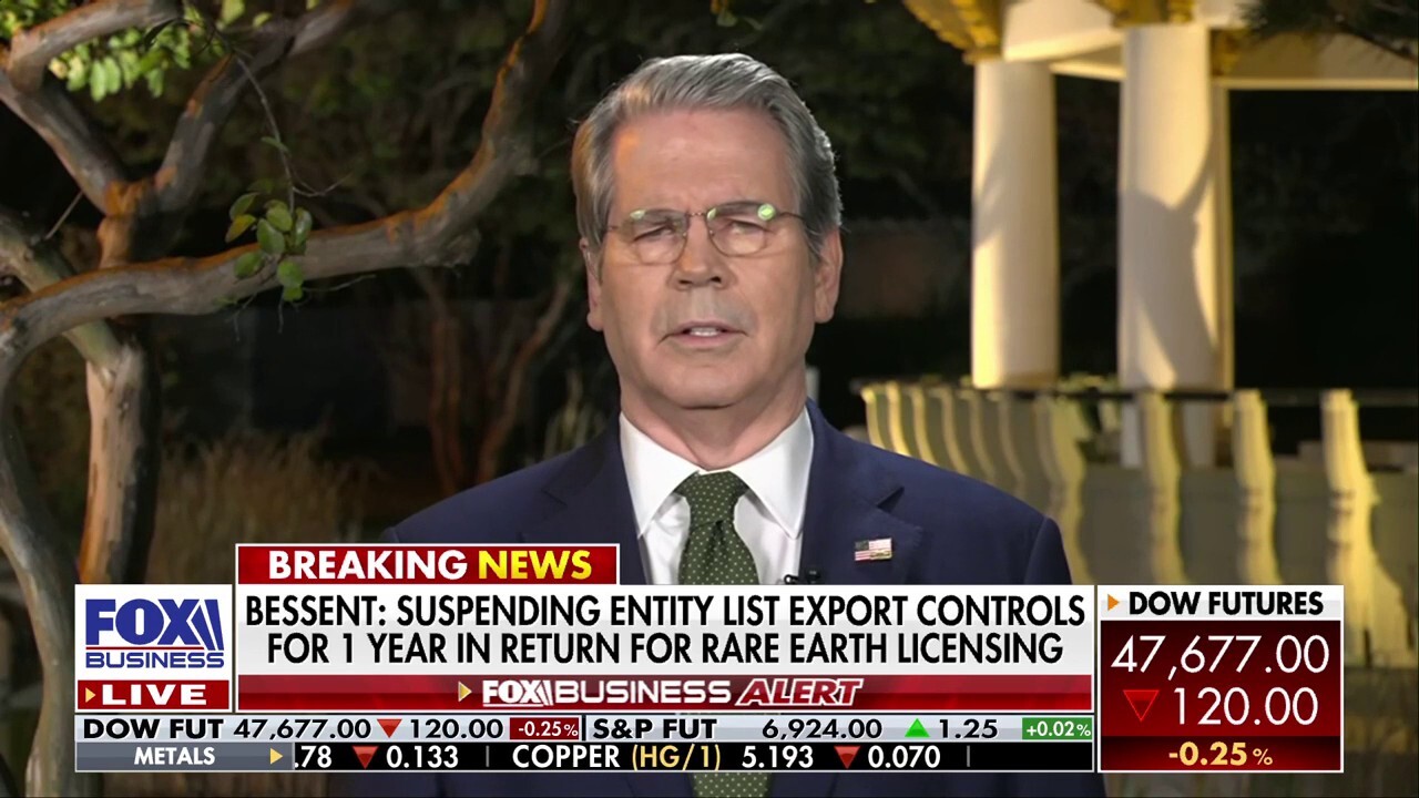 U.S. Treasury Secretary Scott Bessent discusses President Donald Trump's Asia visit, the finalized US-China agreement, the government shutdown and the finalists of the Federal Reserve's next chairman.