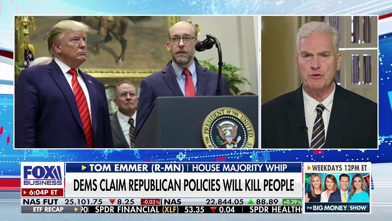 House Majority Whip Rep. Tom Emmer addresses how many layoffs are under consideration and weighs in on President Donald Trump declaring an armed conflict with cartels on The Bottom Line.