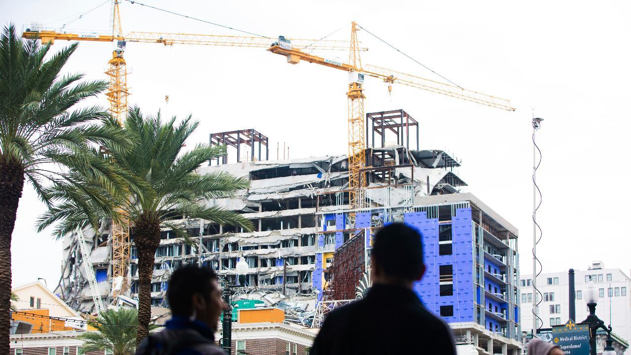Recovery begins at fallen Hard Rock hotel site