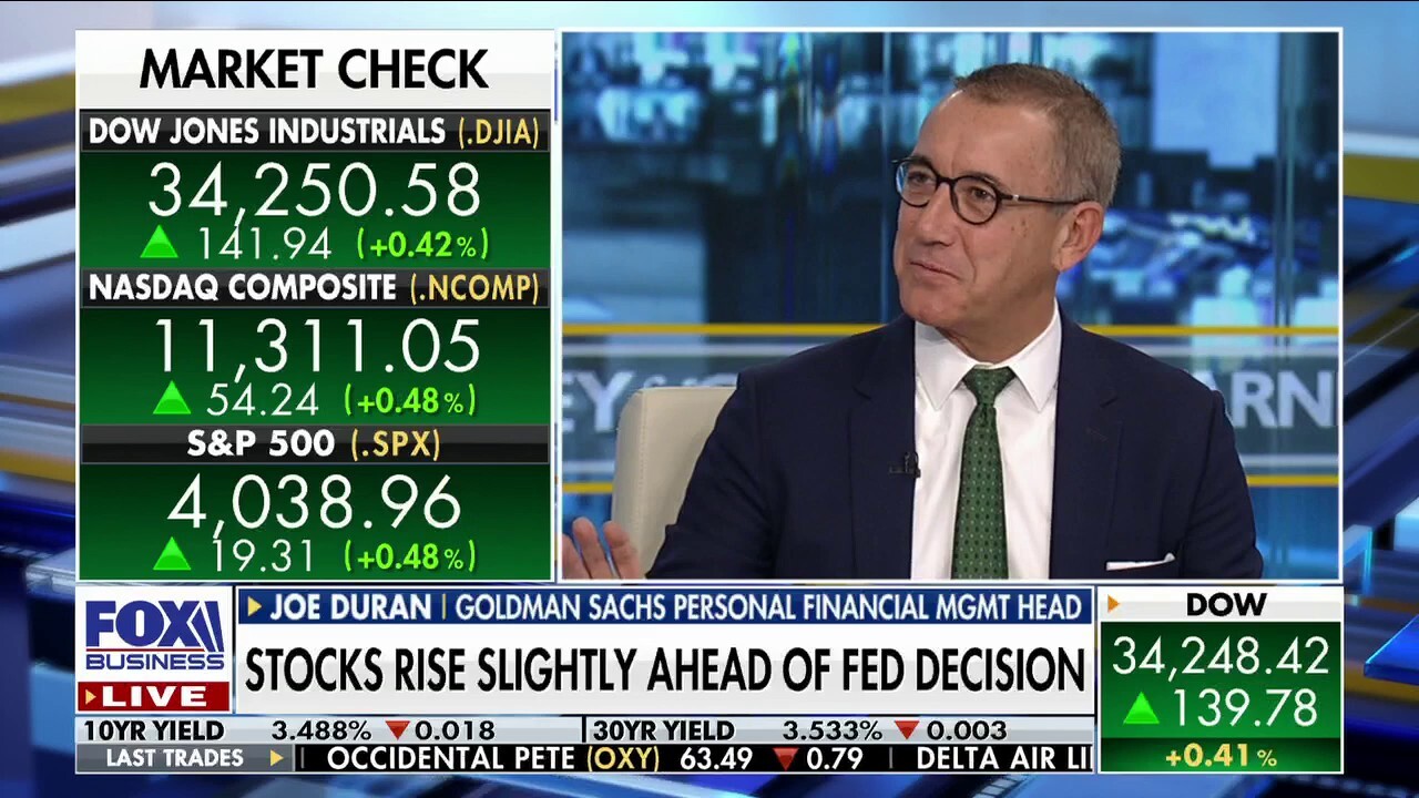Head of Goldman Sachs Personal Financial Management Joe Duran joins 'Varney & Co.' to discuss the Federal Reserve's handling of inflation and provides his forecast for potential rate hikes.
