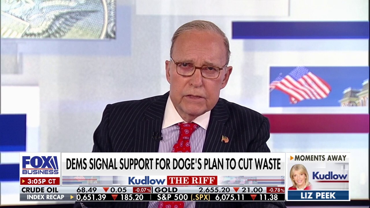 FOX Business host Larry Kudlow discusses the Trump administration's efforts to cut out government waste on 'Kudlow.'