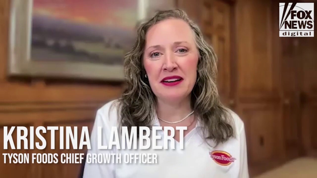 Tyson Foods chief growth officer Kristina Lambert speaks with Fox News Digital about their mission to sell protein and feed the world, while capitalizing on familiar favorite products.