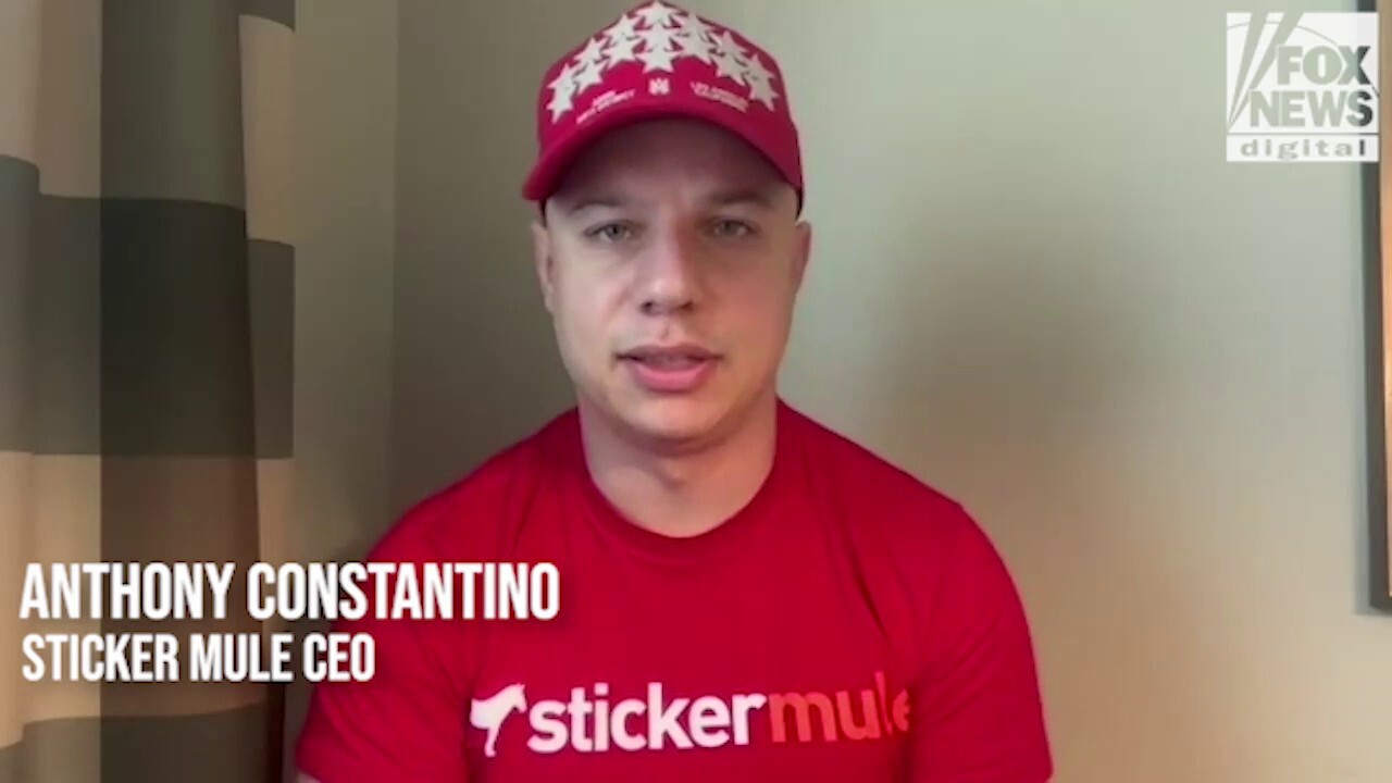 Sticker Mule CEO Anthony Constantino spoke with Fox News Digital to discuss his decision to send a pro-Trump email to the company's subscriber list and the importance of speaking up in favor of political tolerance.