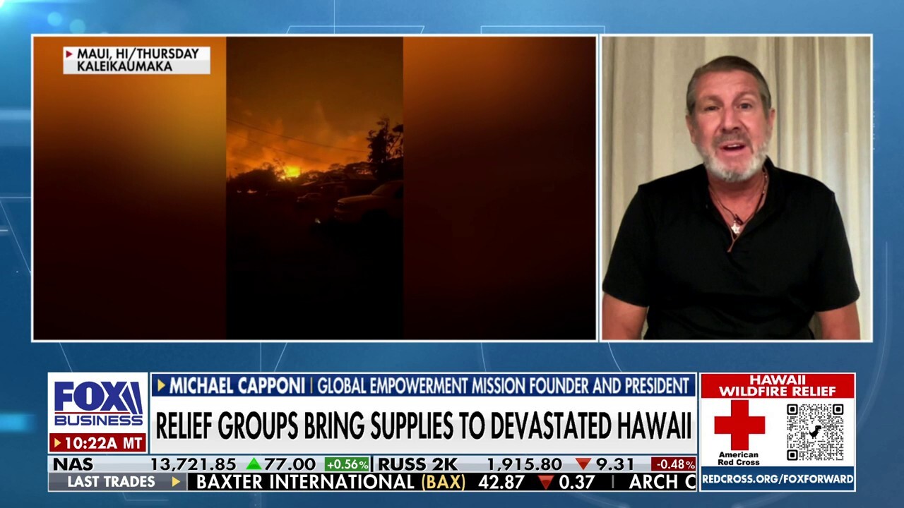 Global Empowerment Mission President and founder Michael Capponi says the biggest need for displaced Hawaiians is getting them out of shelters and into stabilized housing.