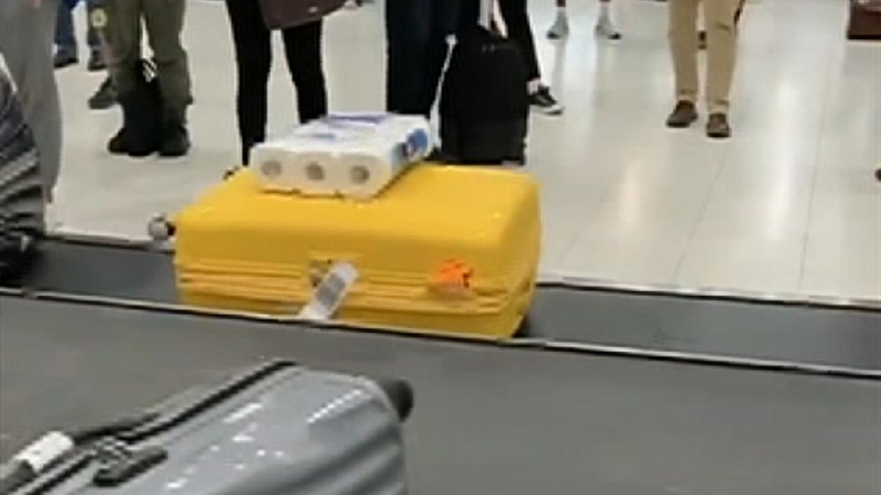 Toilet paper spotted on baggage carousel