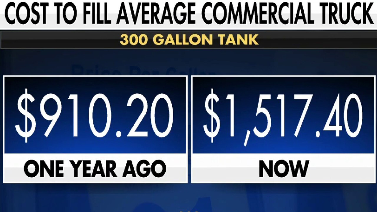 Diesel prices hit record high as truckers face pain at the pump 