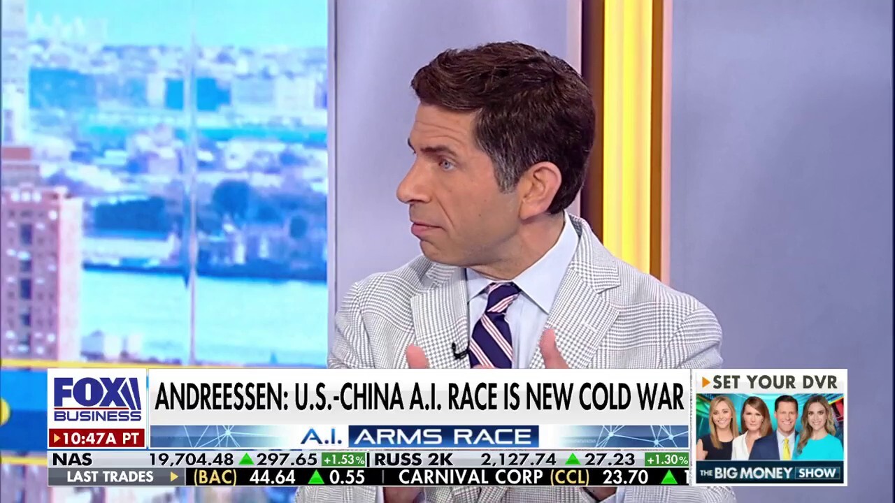 'The Big Money Show' hosts talk the race over artificial intelligence as tech titan Marc Andreessen compares the competition between the U.S. and China to a new Cold War.