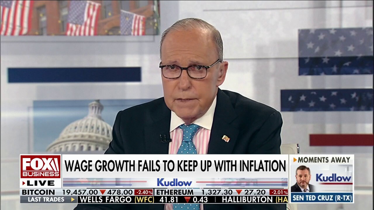 Fox Business host Larry Kudlow rips President Biden's economic and energy agenda as Americans continue to face inflation on 'Kudlow.'