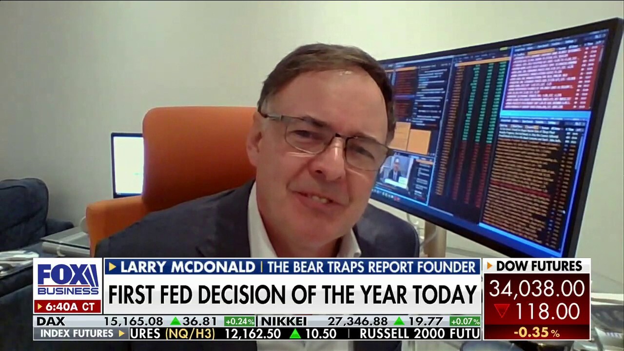 The Bear Traps Report founder Larry McDonald looks ahead to the Federal Reserve's first rate decision of 2023 on Wednesday.