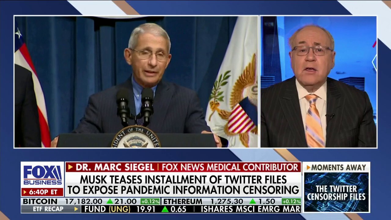 Fox News contributor Dr. Marc Siegel reacts to Elon Musk teasing that a new installment of Twitter's internal emails could reveal how pandemic information was censored on 'The Evening Edit.'