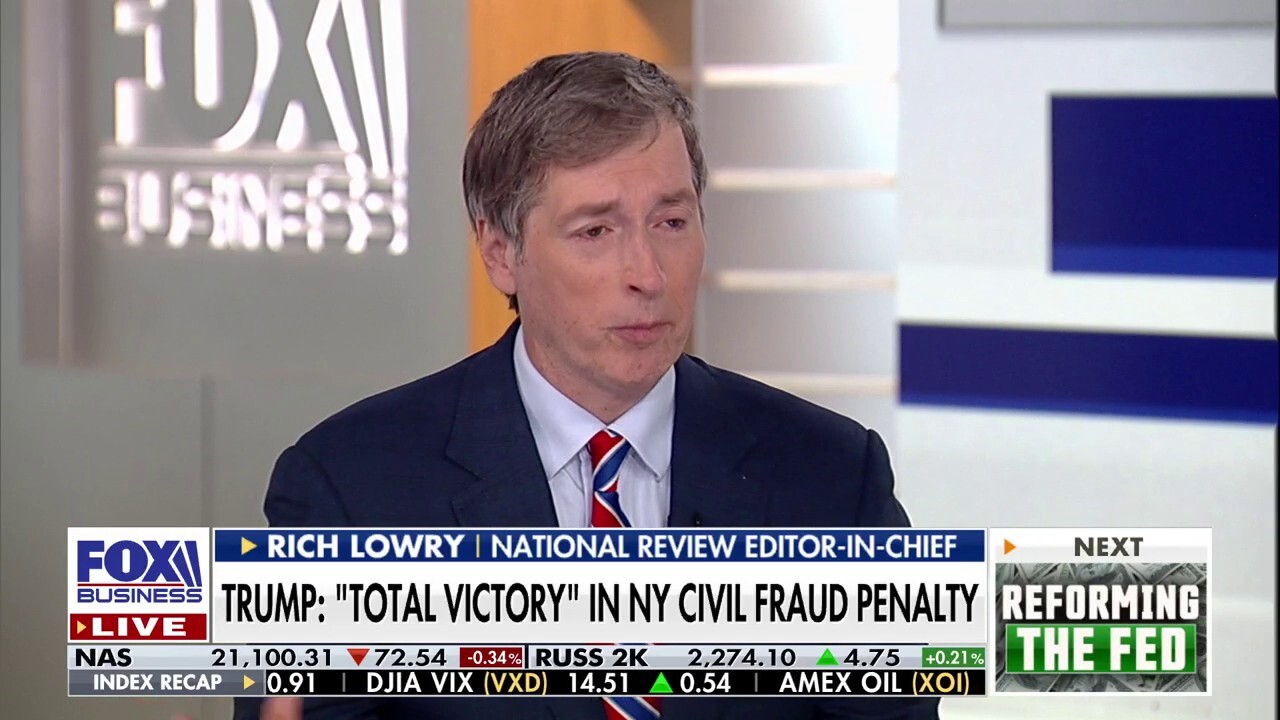 Trump civil fraud judgement 'should go away eventually', Rich Lowry says