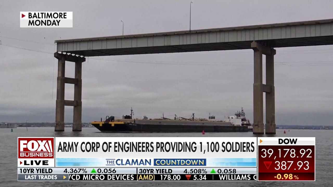Fox News chief national security correspondent Jennifer Griffin has the latest on the cleanup effort following the Francis Scott Key Bridge collapse on ‘The Claman Countdown.’