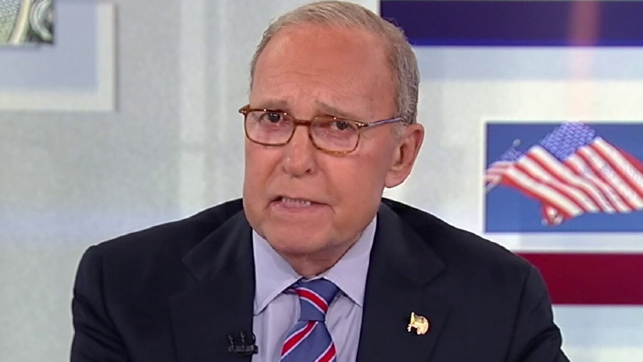 FOX Business host Larry Kudlow calls out the vice president's response to inflation on 'Kudlow.'