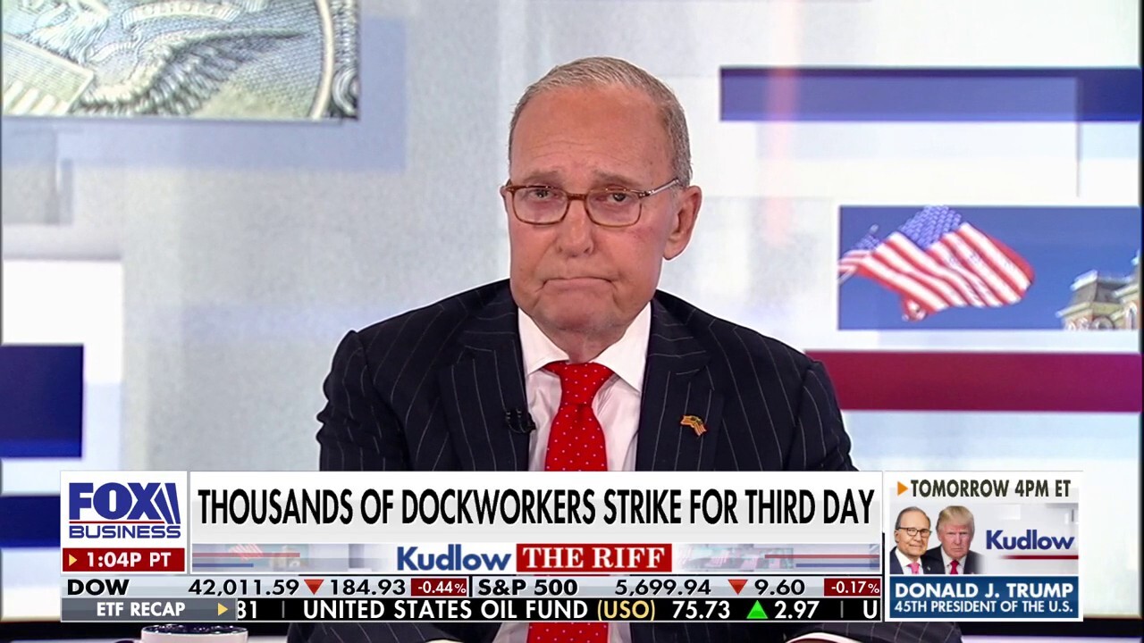 FOX Business host Larry Kudlow analyzes the cause of the port worker strike on 'Kudlow.'