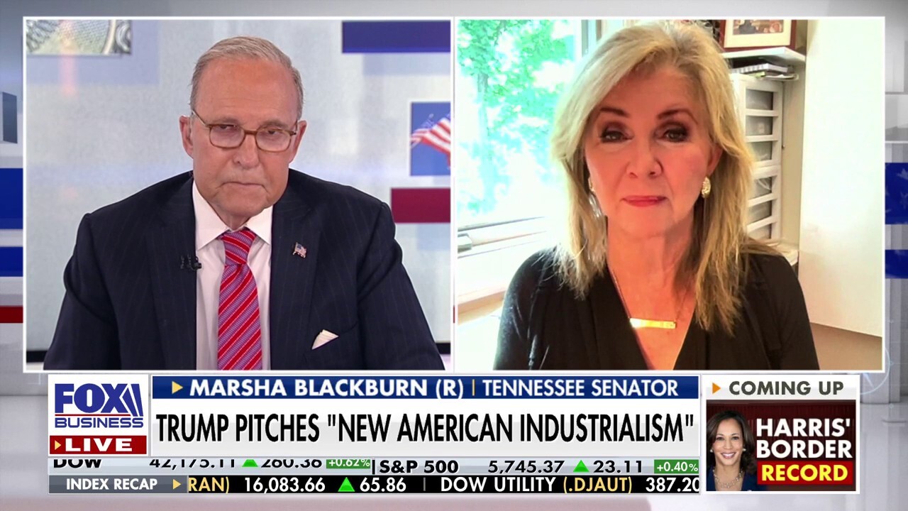 Sen. Marsha Blackburn, R-Tenn., reacts to former President Donald Trump's 'New American Industrialism' idea on 'Kudlow.'